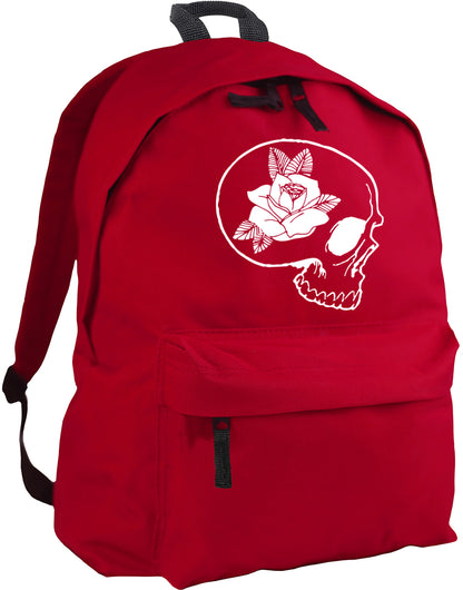 skull and rose backpack