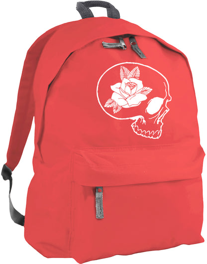 skull and rose backpack