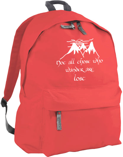 Not All Those Who Wander Are Lost Quote backpack