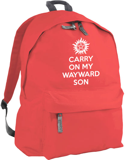 Carry On My Wayward Son backpack