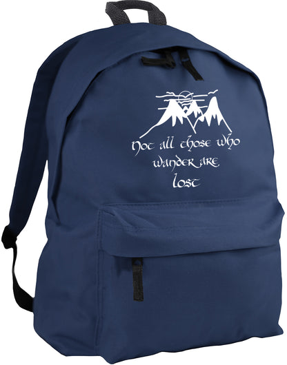 Not All Those Who Wander Are Lost Quote backpack