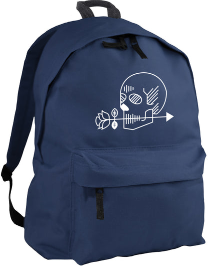 skull and arrow backpack