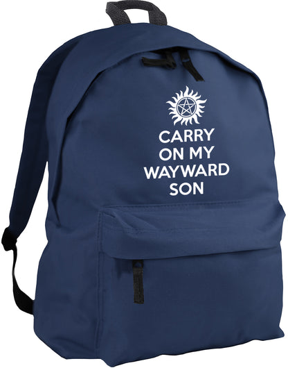 Carry On My Wayward Son backpack
