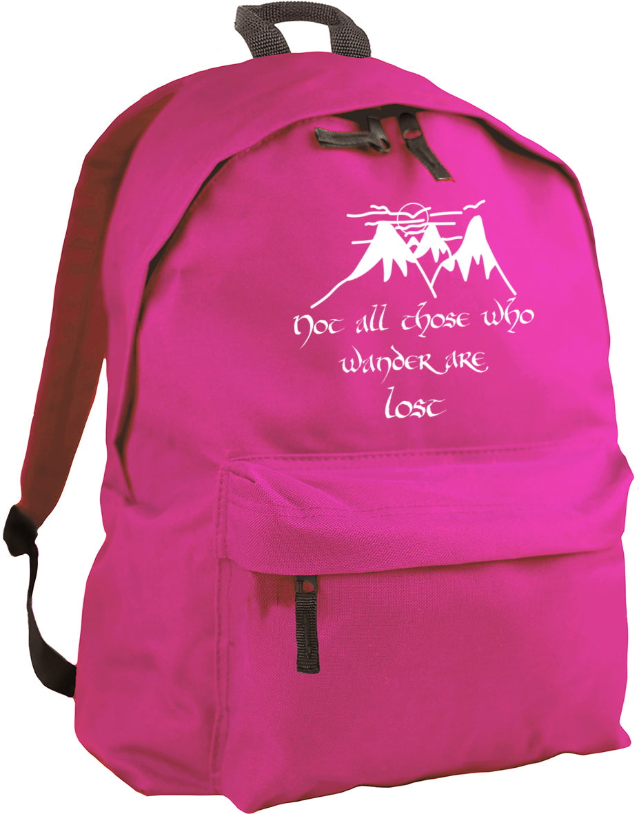 Not All Those Who Wander Are Lost Quote backpack