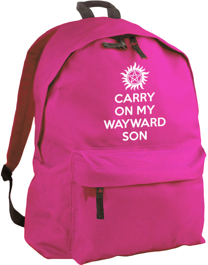 Carry On My Wayward Son backpack