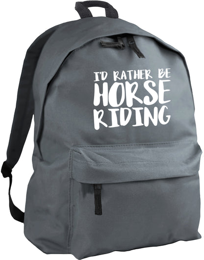 I'd Rather Be Horse Riding backpack