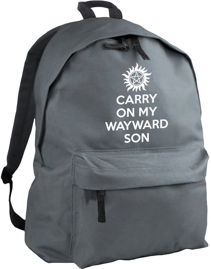 Carry On My Wayward Son backpack
