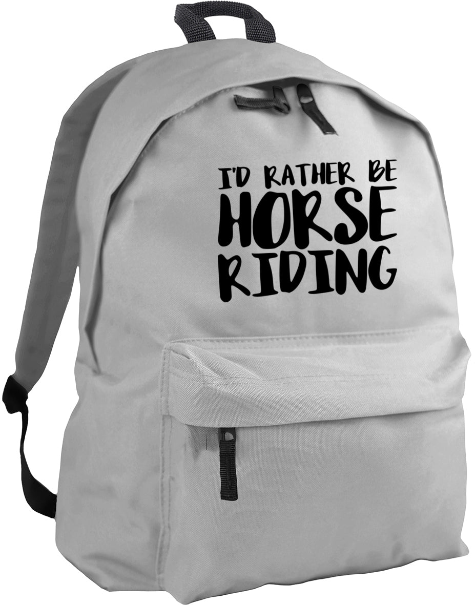 I'd Rather Be Horse Riding backpack