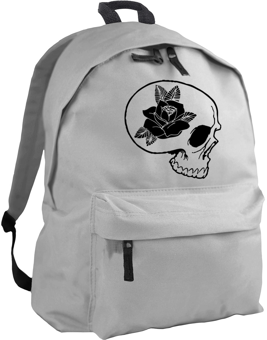 skull and rose backpack