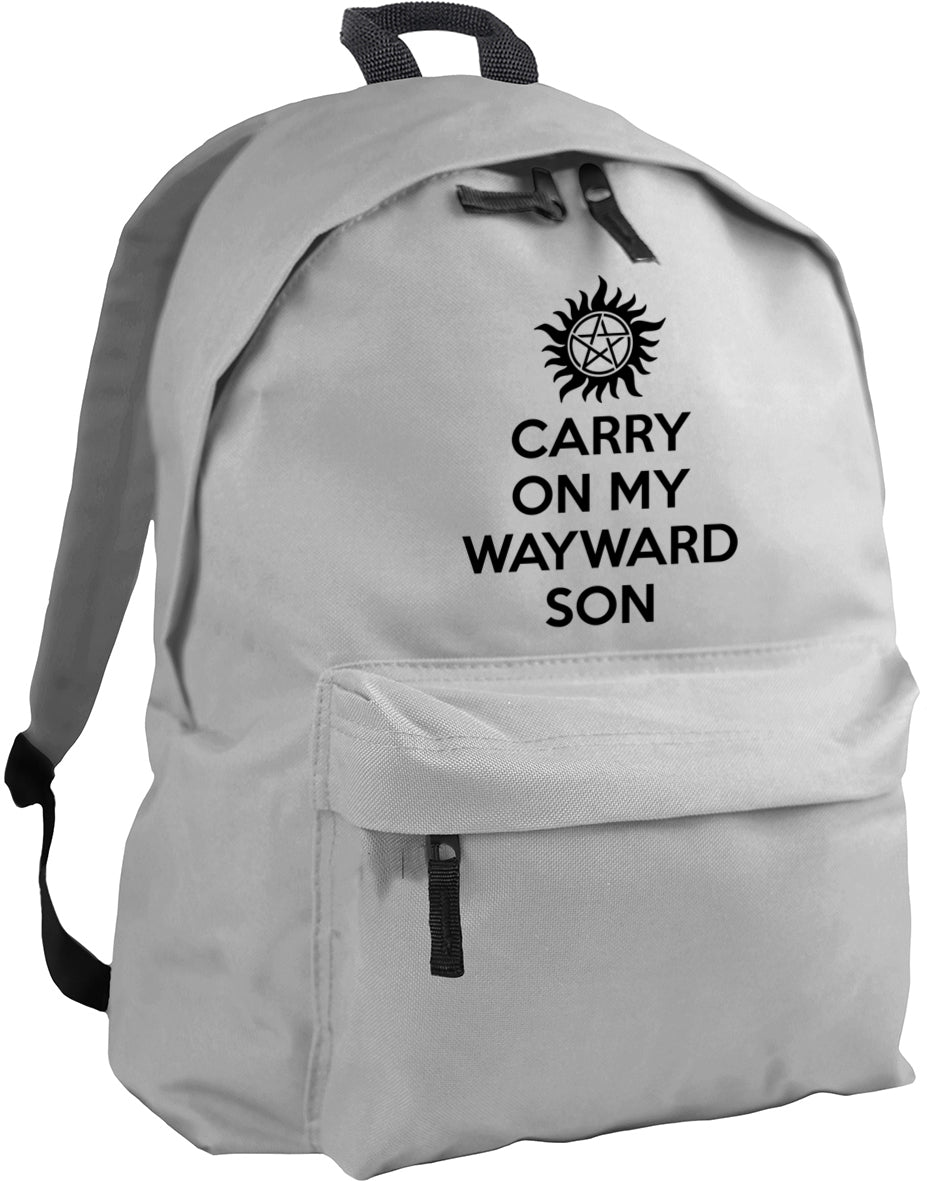 Carry On My Wayward Son backpack