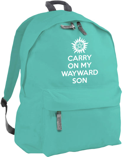 Carry On My Wayward Son backpack