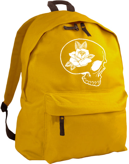 skull and rose backpack