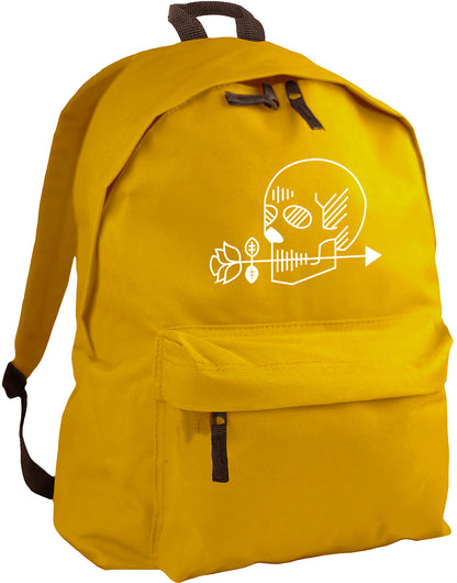 skull and arrow backpack
