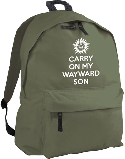 Carry On My Wayward Son backpack