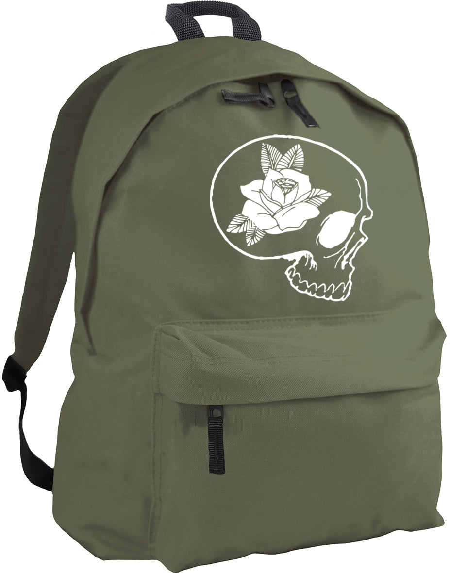 skull and rose backpack