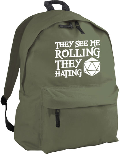 They See Me Rolling They Hating backpack