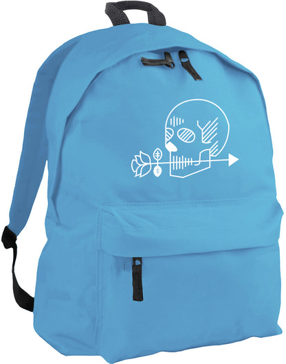 skull and arrow backpack