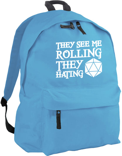 They See Me Rolling They Hating backpack