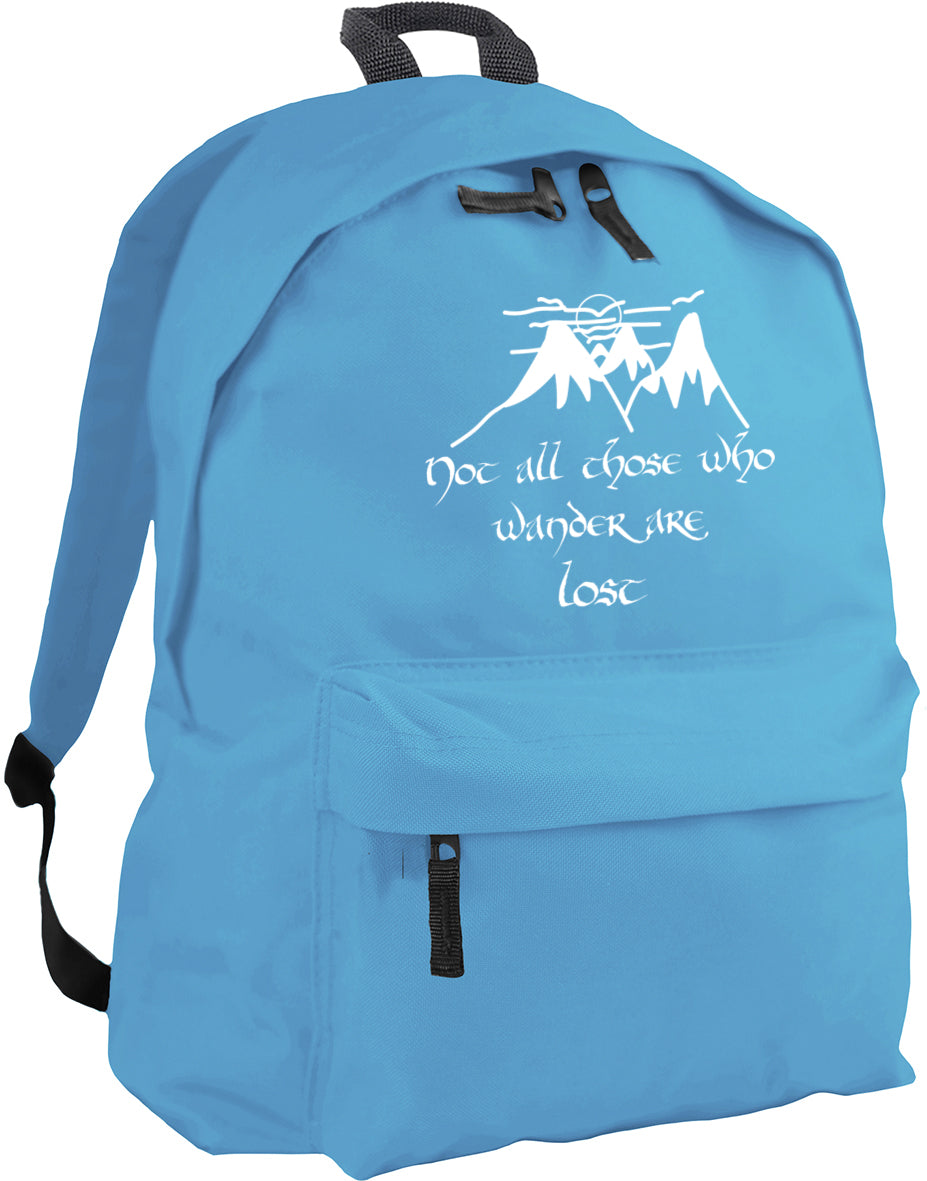 Not All Those Who Wander Are Lost Quote backpack