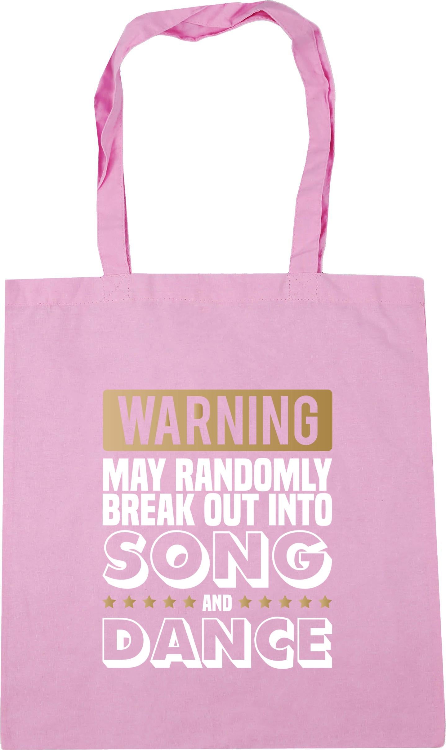 Warning May Randomly Break Out Into Song and Dance Tote Bag