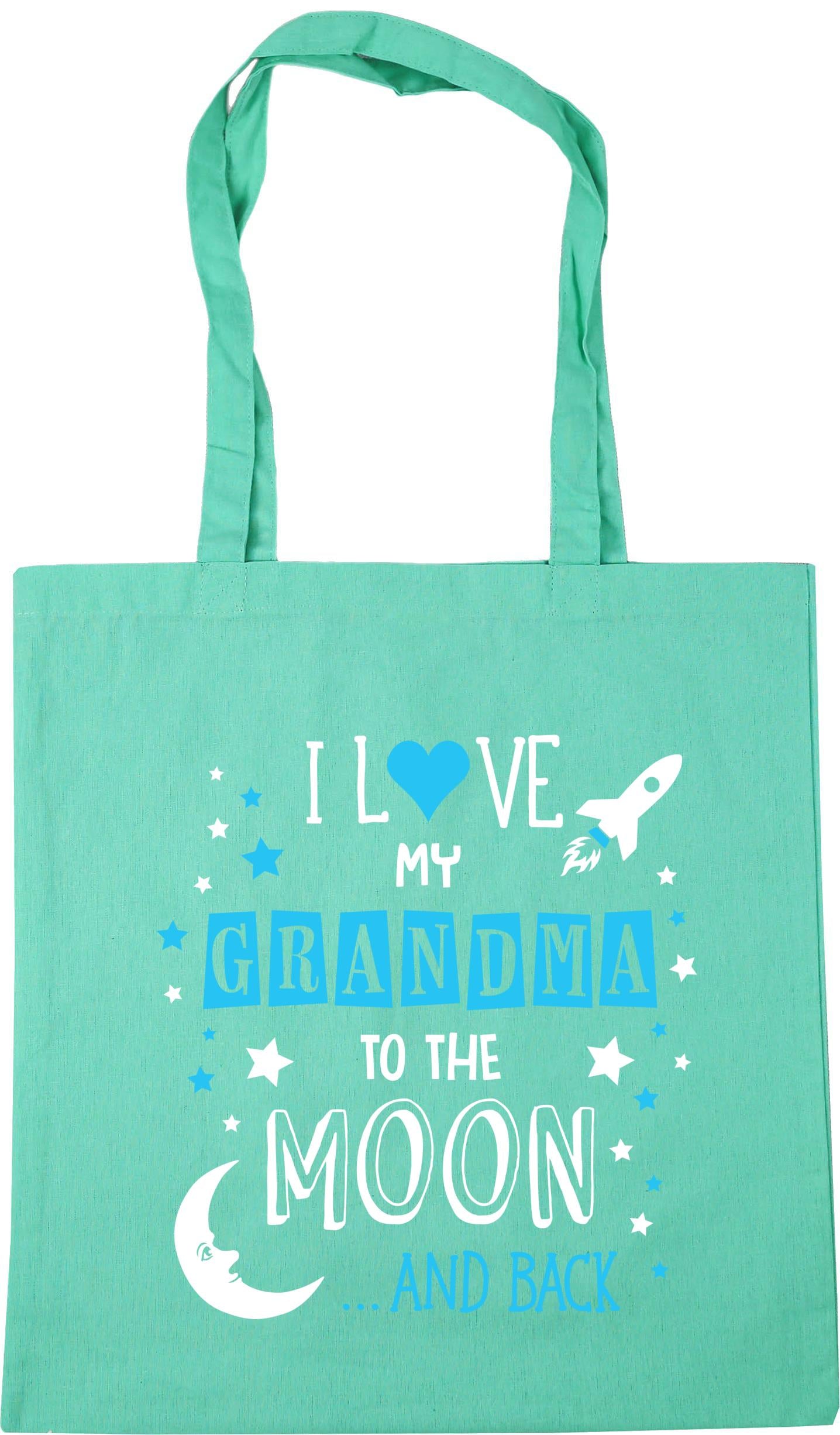 I Love My Grandma to the Moon and Back (Blue) Tote Bag