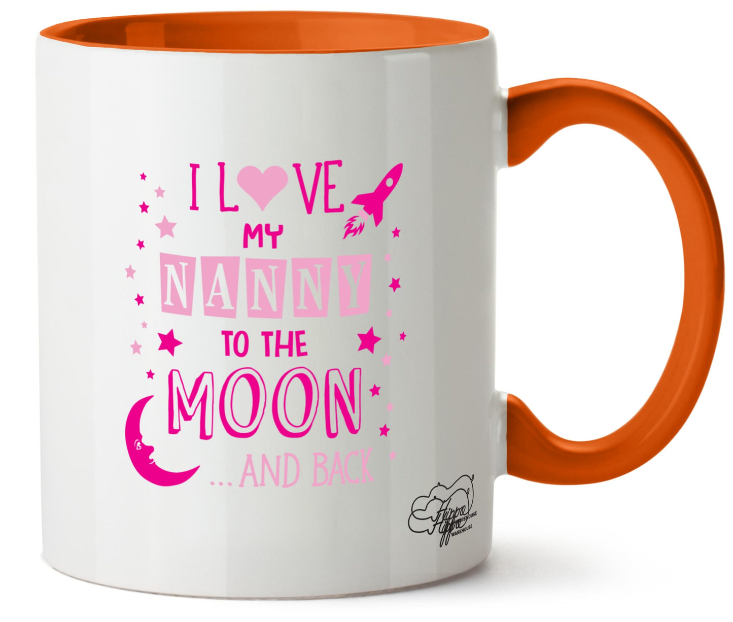 I Love My Nanny to the Moon and Back (Pink) Printed 11oz Mug