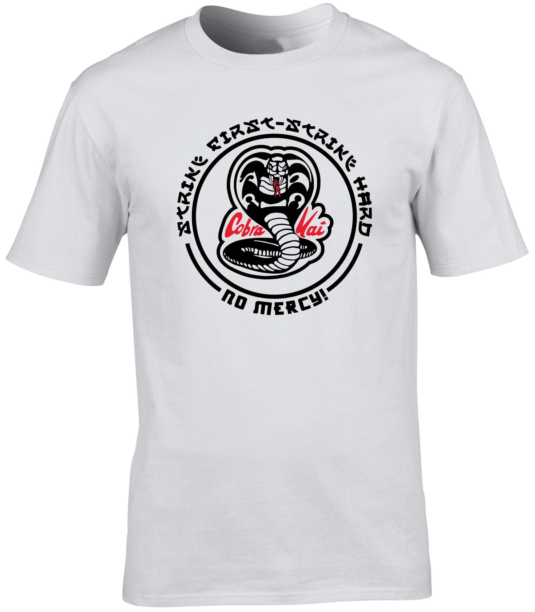 Cobra Kai Shirt – Cobra Kai The Hawk Strike First Strike Hard No