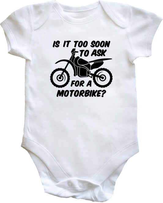 Is it too soon to ask for a motorbike? baby vest
