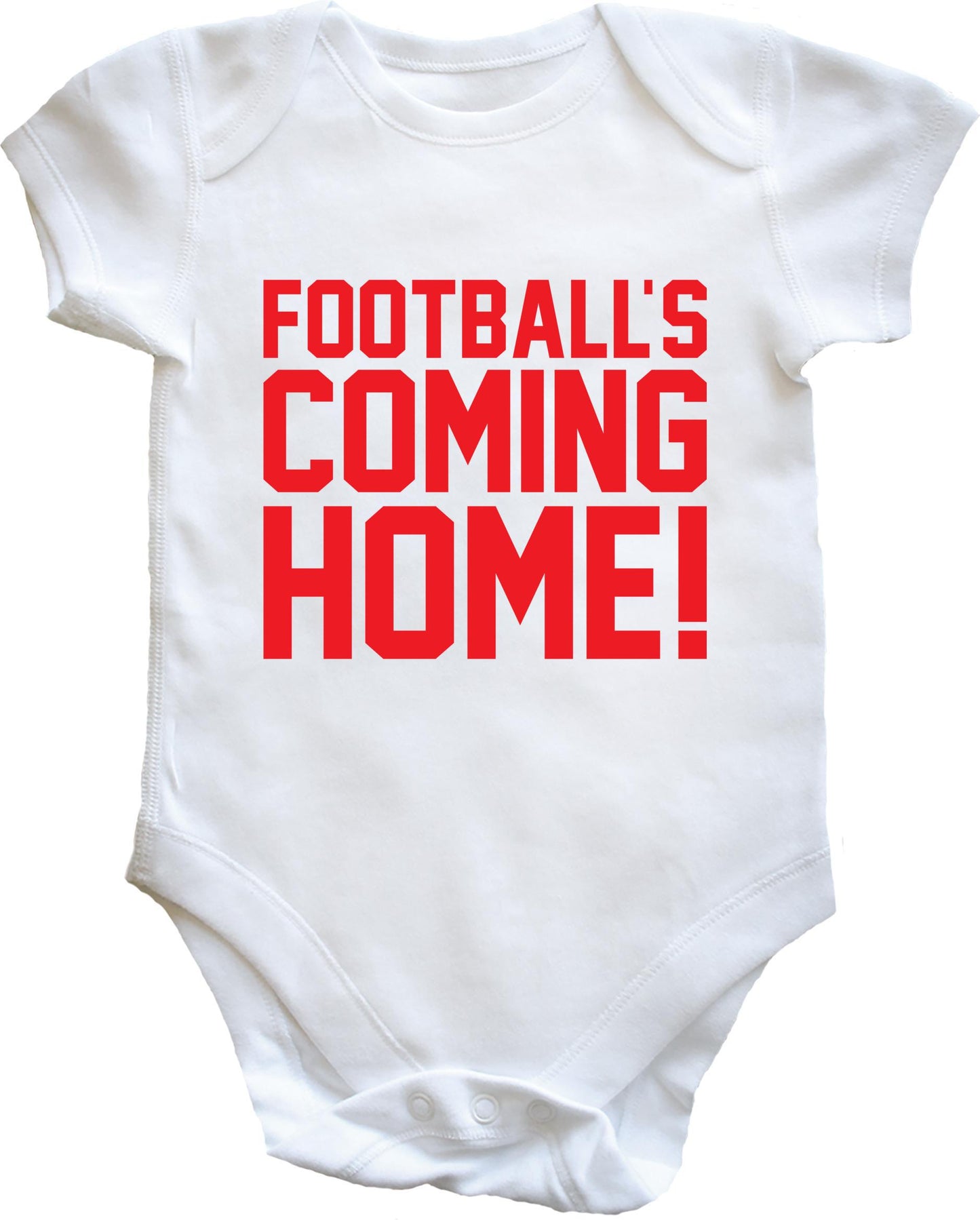 Footballs coming home England baby vest