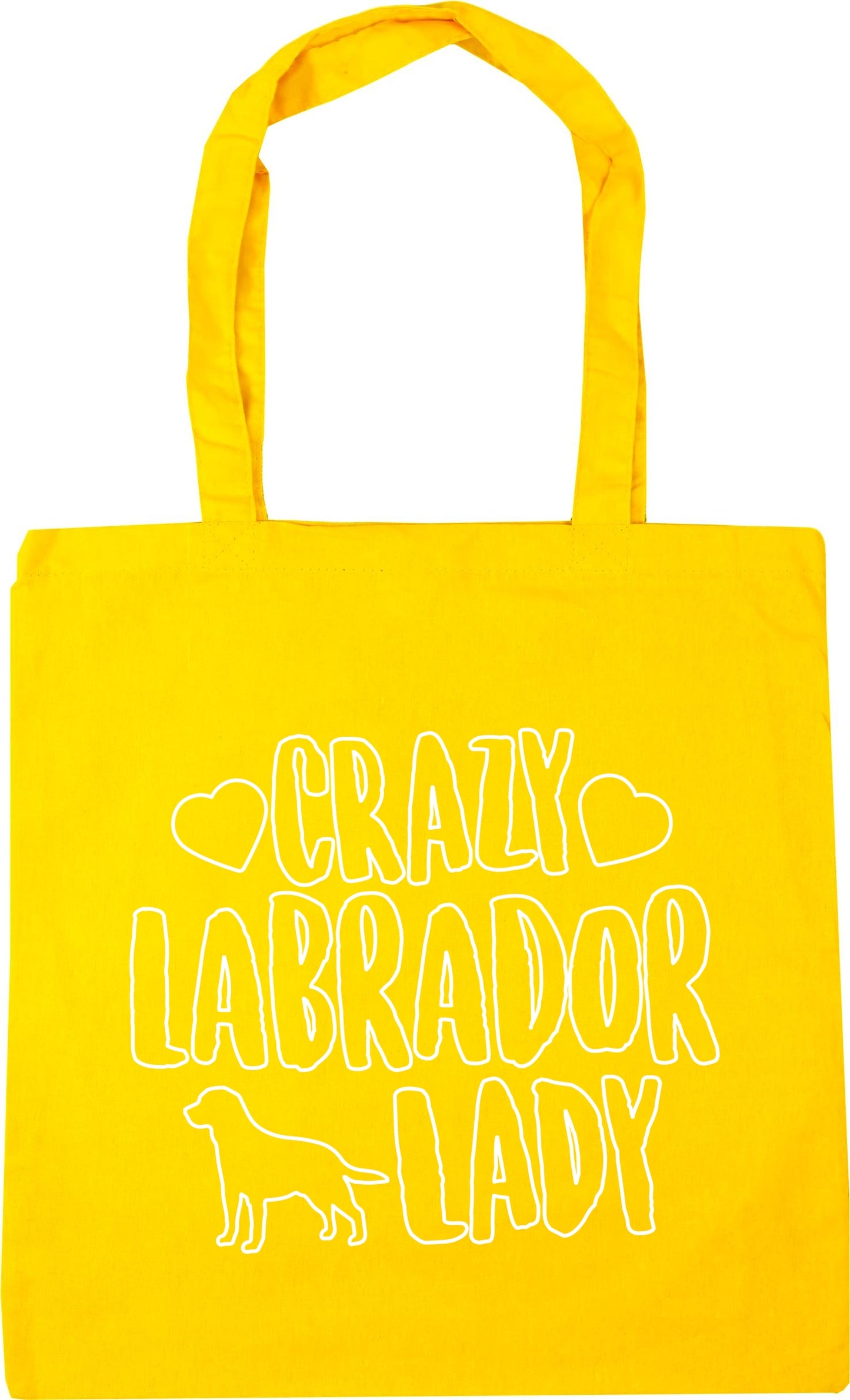 Crazy Labrador lady dog Tote Bag